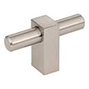 Jeffrey Alexander [478T-SN] Die Cast Zinc Cabinet T-Knob - Larkin 1 Series - Satin Nickel Finish - 2 3/8&quot; L