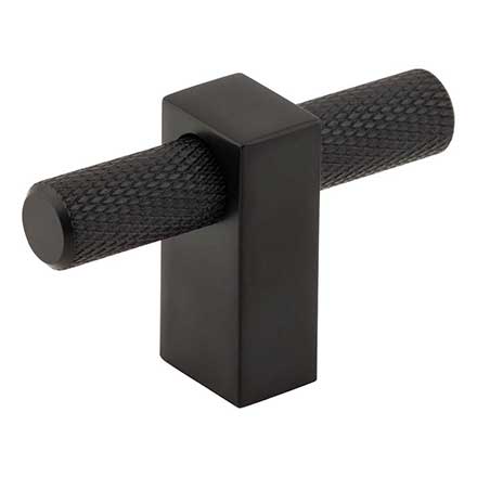 Jeffrey Alexander [498T-MB] Steel Cabinet T-Knob - Larkin 3 Series - Matte Black Finish - 2 3/8&quot; L