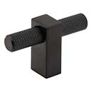 Jeffrey Alexander [498T-MB] Steel Cabinet T-Knob - Larkin 3 Series - Matte Black Finish - 2 3/8" L