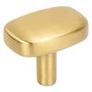 Jeffrey Alexander [329L-BG] Die Cast Zinc Cabinet Knob - Loxley Series - Brushed Gold Finish - 1 1/2&quot; L