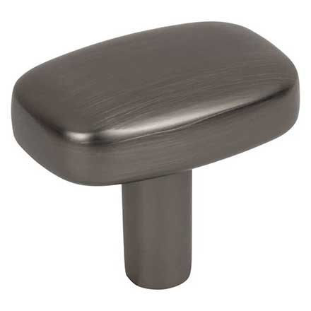 Jeffrey Alexander [329L-BNBDL] Die Cast Zinc Cabinet Knob - Loxley Series - Brushed Pewter Finish - 1 1/2&quot; L