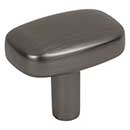 Jeffrey Alexander [329L-BNBDL] Die Cast Zinc Cabinet Knob - Loxley Series - Brushed Pewter Finish - 1 1/2" L