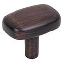 Jeffrey Alexander [329L-DBAC] Die Cast Zinc Cabinet Knob - Loxley Series - Brushed Oil Rubbed Bronze Finish - 1 1/2&quot; L