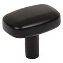 Jeffrey Alexander [329L-MB] Die Cast Zinc Cabinet Knob - Loxley Series - Matte Black Finish - 1 1/2" L