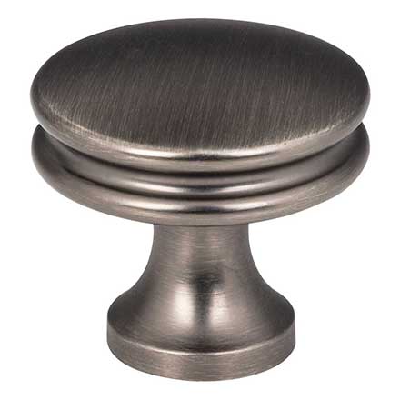 Jeffrey Alexander [445BNBDL] Die Cast Zinc Cabinet Knob - Marie Series - Brushed Pewter Finish - 1 1/4&quot; Dia.