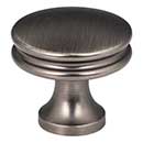 Jeffrey Alexander [445BNBDL] Die Cast Zinc Cabinet Knob - Marie Series - Brushed Pewter Finish - 1 1/4&quot; Dia.