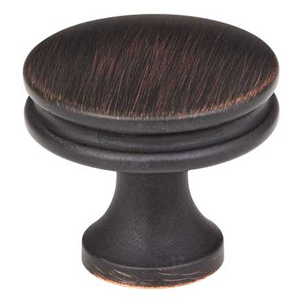 Jeffrey Alexander [445DBAC] Die Cast Zinc Cabinet Knob - Marie Series - Brushed Oil Rubbed Bronze Finish - 1 1/4&quot; Dia.