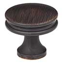 Jeffrey Alexander [445DBAC] Die Cast Zinc Cabinet Knob - Marie Series - Brushed Oil Rubbed Bronze Finish - 1 1/4&quot; Dia.