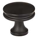 Jeffrey Alexander [445MB] Die Cast Zinc Cabinet Knob - Marie Series - Matte Black Finish - 1 1/4&quot; Dia.