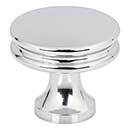 Jeffrey Alexander [445PC] Die Cast Zinc Cabinet Knob - Marie Series - Polished Chrome Finish - 1 1/4&quot; Dia.