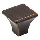 Jeffrey Alexander [972DBAC] Die Cast Zinc Cabinet Knob - Marlo Series - Brushed Oil Rubbed Bronze Finish - 1 1/8&quot; Sq.