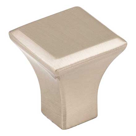 Jeffrey Alexander [972S-SN] Die Cast Zinc Cabinet Knob - Marlo Series - Satin Nickel Finish - 7/8" Sq.