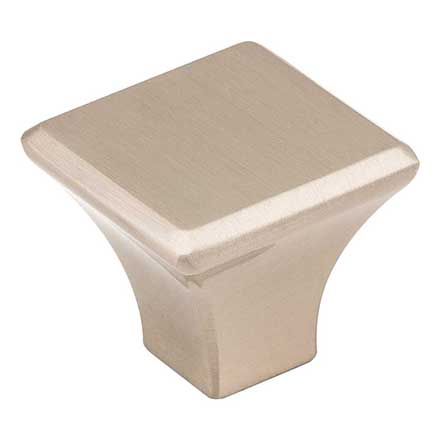 Jeffrey Alexander [972SN] Die Cast Zinc Cabinet Knob - Marlo Series - Satin Nickel Finish - 1 1/8" Sq.