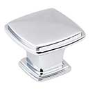 Jeffrey Alexander [1091PC] Die Cast Zinc Cabinet Knob - Milan 1 Series - Polished Chrome Finish - 1 3/16&quot; Sq.