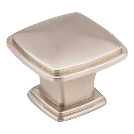 Jeffrey Alexander [1091SN] Die Cast Zinc Cabinet Knob - Milan 1 Series - Satin Nickel Finish - 1 3/16&quot; Sq.