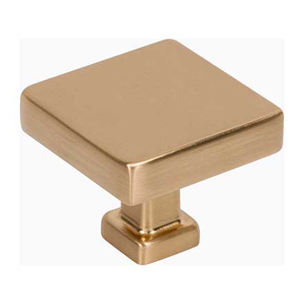 Jeffrey Alexander [229SBZ] Die Cast Zinc Cabinet Knob - Nash Series - Satin Bronze Finish - 1 3/8" Sq.
