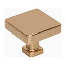 Jeffrey Alexander [229SBZ] Die Cast Zinc Cabinet Knob - Nash Series - Satin Bronze Finish - 1 3/8" Sq.
