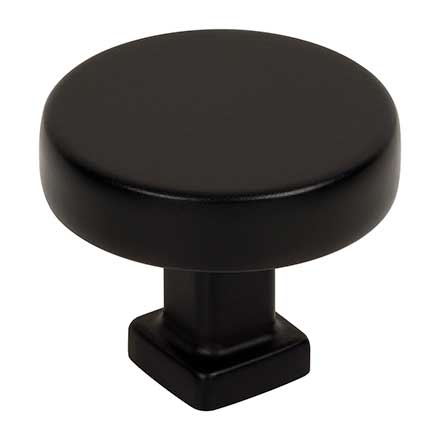 Jeffrey Alexander [929MB] Die Cast Zinc Cabinet Knob - Ogden Series - Matte Black Finish - 1 3/8" Dia.
