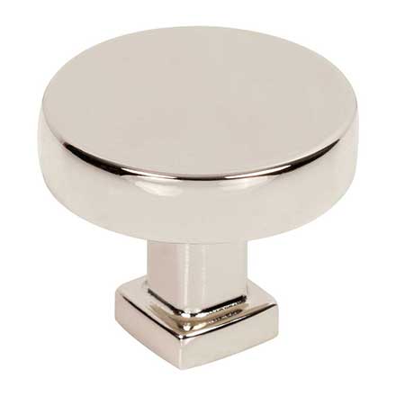 Jeffrey Alexander [929NI] Die Cast Zinc Cabinet Knob - Ogden Series - Polished Nickel Finish - 1 3/8" Dia.