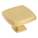 Jeffrey Alexander [141L-BG] Die Cast Zinc Cabinet Knob - Renzo Series - Brushed Gold Finish - 1 3/4" Sq.