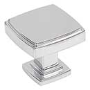 Jeffrey Alexander [141PC] Die Cast Zinc Cabinet Knob - Renzo Series - Polished Chrome Finish - 1 1/4" Sq.