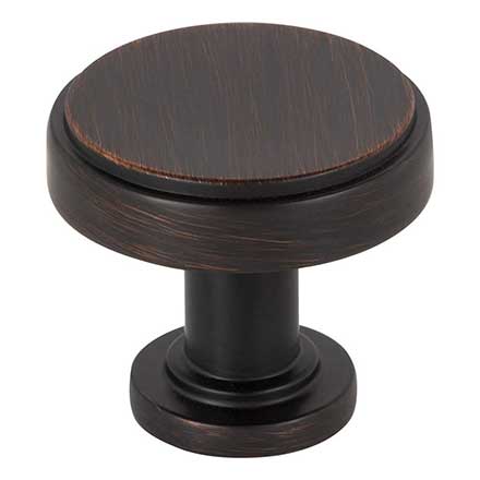 Jeffrey Alexander [171DBAC] Die Cast Zinc Cabinet Knob - Richard Series - Brushed Oil Rubbed Bronze Finish - 1 1/4&quot; Dia.