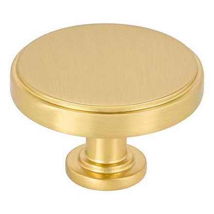 Jeffrey Alexander [171L-BG] Die Cast Zinc Cabinet Knob - Richard Series - Brushed Gold Finish - 1 3/4&quot; Dia.