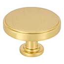 Jeffrey Alexander [171L-BG] Die Cast Zinc Cabinet Knob - Richard Series - Brushed Gold Finish - 1 3/4&quot; Dia.