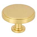 Jeffrey Alexander [171L-BG] Die Cast Zinc Cabinet Knob - Richard Series - Brushed Gold Finish - 1 3/4" Dia.