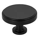 Jeffrey Alexander [171L-MB] Die Cast Zinc Cabinet Knob - Richard Series - Matte Black Finish - 1 3/4" Dia.