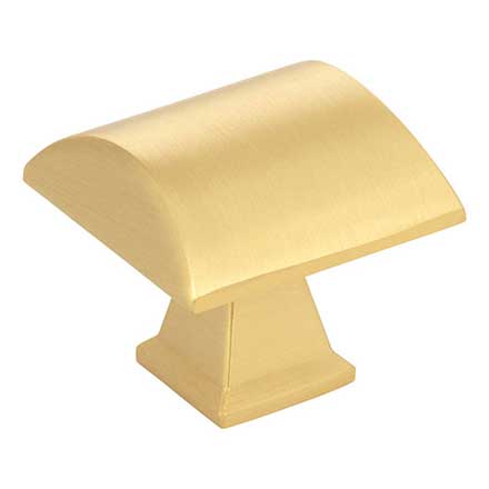 Jeffrey Alexander [944BG] Die Cast Zinc Cabinet Knob - Roman Series - Brushed Gold Finish - 1 1/4" Sq.