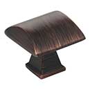 Jeffrey Alexander [944DBAC] Die Cast Zinc Cabinet Knob - Roman Series - Brushed Oil Rubbed Bronze Finish - 1 1/4&quot; Sq.