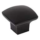 Jeffrey Alexander [431MB] Die Cast Zinc Cabinet Knob - Sonoma Series - Matte Black Finish - 1 3/16&quot; Sq.
