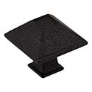Jeffrey Alexander [602S-BLK] Die Cast Zinc Cabinet Knob - Tahoe Series - Small - Black Finish - 1 1/4&quot; Sq.