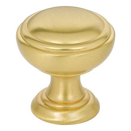 Jeffrey Alexander [658BG] Die Cast Zinc Cabinet Knob - Tiffany Series - Brushed Gold Finish - 1 1/4" Dia.