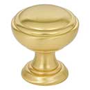 Jeffrey Alexander [658BG] Die Cast Zinc Cabinet Knob - Tiffany Series - Brushed Gold Finish - 1 1/4&quot; Dia.