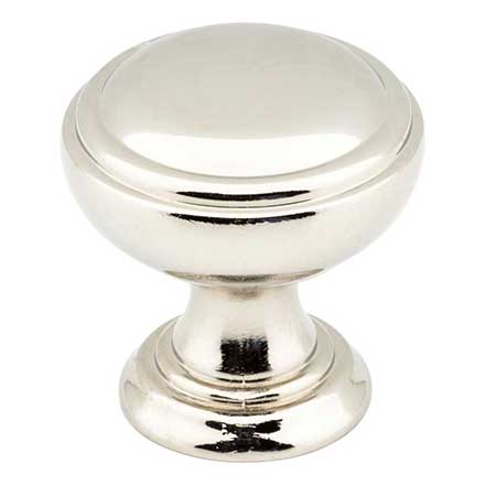 Jeffrey Alexander [658NI] Die Cast Zinc Cabinet Knob - Tiffany Series - Polished Nickel Finish - 1 1/4&quot; Dia.