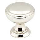 Jeffrey Alexander [658NI] Die Cast Zinc Cabinet Knob - Tiffany Series - Polished Nickel Finish - 1 1/4&quot; Dia.