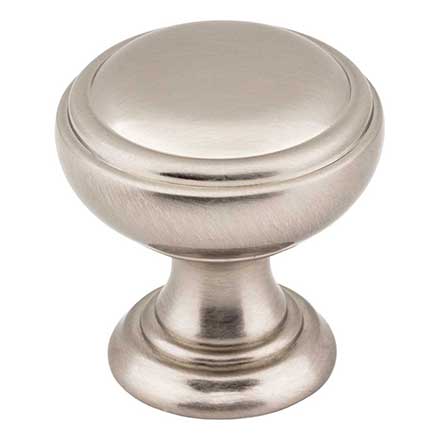 Jeffrey Alexander [658SN] Die Cast Zinc Cabinet Knob - Tiffany Series - Satin Nickel Finish - 1 1/4&quot; Dia.