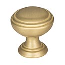 Jeffrey Alexander [658BG] Die Cast Zinc Cabinet Knob - Tiffany Series - Brushed Gold Finish - 1 1/4&quot; Dia.