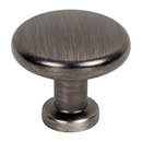 Jeffrey Alexander [410BNBDL] Die Cast Zinc Cabinet Knob - Davis Series - Brushed Pewter Finish - 1 3/8" Dia.