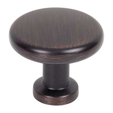 Jeffrey Alexander [410DBAC] Die Cast Zinc Cabinet Knob - Weser Series - Brushed Oil Rubbed Bronze Finish - 1 3/8" Dia.