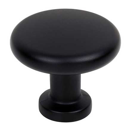 Jeffrey Alexander [410MB] Die Cast Zinc Cabinet Knob - Weser Series - Matte Black Finish - 1 3/8" Dia.