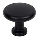 Jeffrey Alexander [410MB] Die Cast Zinc Cabinet Knob - Weser Series - Matte Black Finish - 1 3/8" Dia.