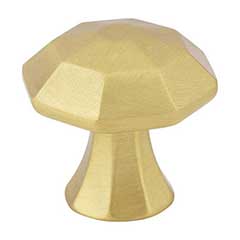 Jeffrey Alexander [678BG] Die Cast Zinc Cabinet Knob - Wheeler Series - Brushed Gold Finish - 1 1/4&quot; Dia.