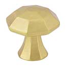 Jeffrey Alexander [678BG] Die Cast Zinc Cabinet Knob - Wheeler Series - Brushed Gold Finish - 1 1/4" Dia.