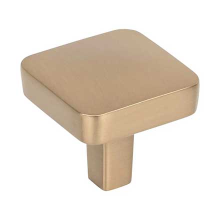 Jeffrey Alexander [905SBZ] Die Cast Zinc Cabinet Knob - Whitlock Series - Satin Bronze Finish - 1 1/4&quot; Sq.