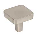 Jeffrey Alexander [905SN] Die Cast Zinc Cabinet Knob - Whitlock Series - Satin Nickel Finish - 1 1/4" Sq.