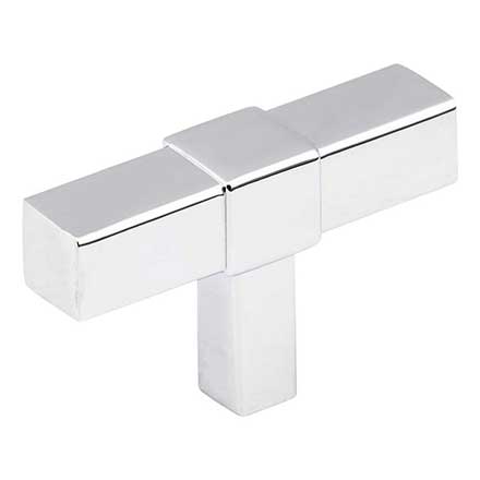 Jeffrey Alexander [293T-PC] Die Cast Zinc Cabinet Knob - Zane Series - Polished Chrome Finish - 2&quot; L