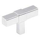Jeffrey Alexander [293T-PC] Die Cast Zinc Cabinet Knob - Zane Series - Polished Chrome Finish - 2&quot; L